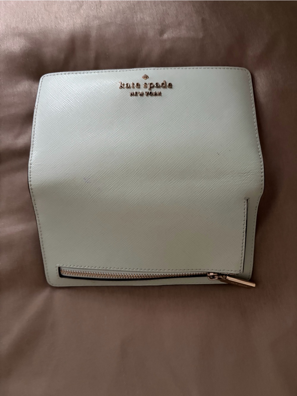 kate spade pale mint wallet